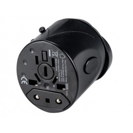 Universal Travel Power Adapters with AU/US/EU/UK Plugs (Black)