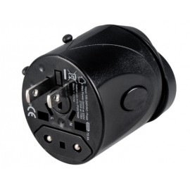 Universal Travel Power Adapters with AU/US/EU/UK Plugs (Black)