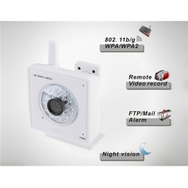 Tenvis Mini319W 1/4” Color CMOS Sensor MJPEG Series IP Camera with Built-in Microphone and Speaker (White)