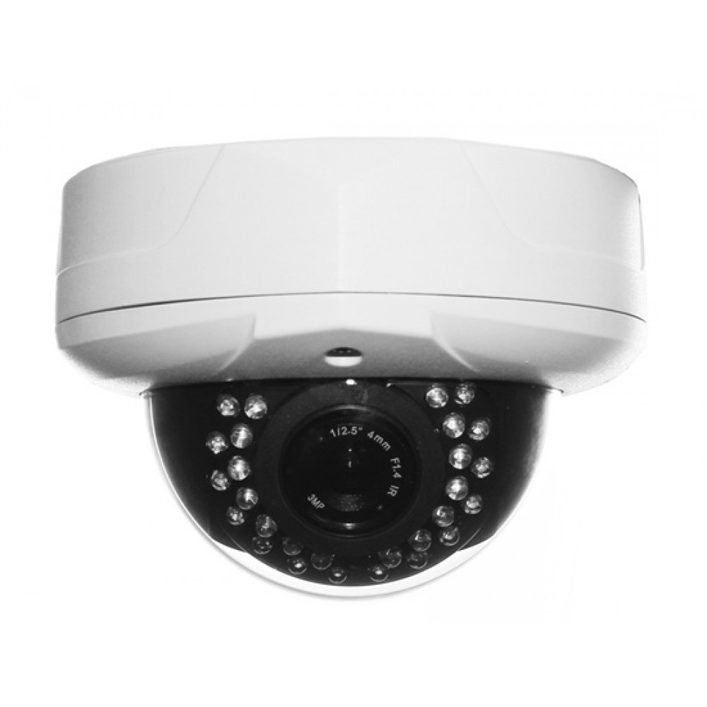 IPCC-D12 1/4-inch CMOS 720P H.264 IR-CUT Double Filter Explosion-proof Waterproof HD Network Camera (White)