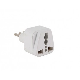 Italian Plug Adapter Adaptor (White) Italian Plug Adapter Adaptor (White)