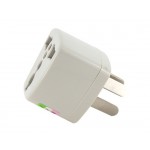 Universal Outlet Power Adapter Australian Plug (Silver)