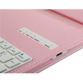 Faux Leather Flip Case with Built-in Bluetooth Keyboard for iPad 2/3/4 (Pink) Faux Leather Flip Case with Built-in Bluetooth Keyboard for iPad 2/3/4 (Pink)