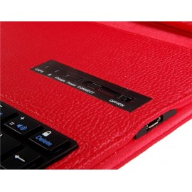 Faux Leather Flip Case with Built-in Bluetooth Keyboard for iPad 2/3/4 (Red) Faux Leather Flip Case with Built-in Bluetooth Keyboard for iPad 2/3/4 (Red)