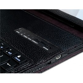 Faux Leather Flip Case with Built-in Bluetooth Keyboard for iPad Air (Black) Faux Leather Flip Case with Built-in Bluetooth Keyboard for iPad Air (Black)