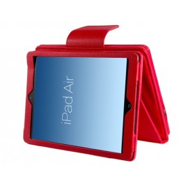 Faux Leather Flip Case with Built-in Bluetooth Keyboard for iPad Air (Red) Faux Leather Flip Case with Built-in Bluetooth Keyboard for iPad Air (Red)