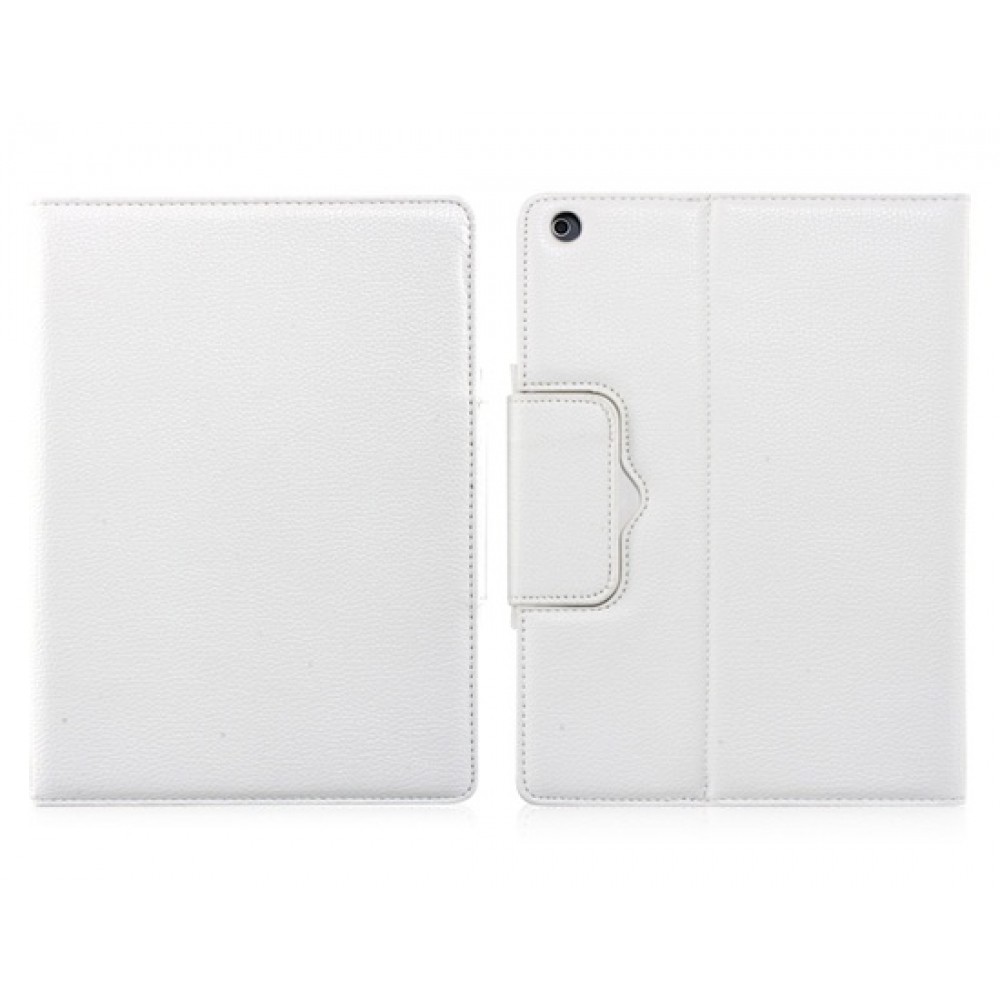 Faux Leather Flip Case with Built-in Bluetooth Keyboard for iPad Air (White) Faux Leather Flip Case with Built-in Bluetooth Keyboard for iPad Air (White)