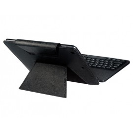 Oracle Pattern Faux Leather Flip Case with Built-in Bluetooth Keyboard for iPad Air (Black)