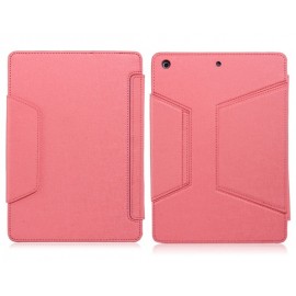 Oracle Pattern Faux Leather Flip Case with Built-in Bluetooth Keyboard for iPad Air (Pink)