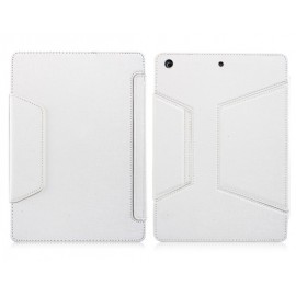 Oracle Pattern Faux Leather Flip Case with Built-in Bluetooth Keyboard for iPad Air (White)
