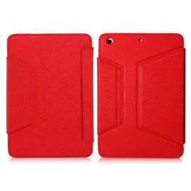 Oracle Pattern Faux Leather Flip Case with Built-in Bluetooth Keyboard for iPad Mini 3/2/1 (Red)