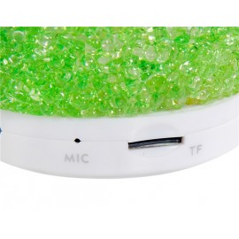 Mini Crystal Snowball Design Wireless Bluetooth Speaker with LED Light & TF Card Reader (Green) Mini Crystal Snowball Design Wireless Bluetooth Speaker with LED Light & TF Card Reader (Green)