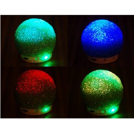 Mini Crystal Snowball Design Wireless Bluetooth Speaker with LED Light & TF Card Reader (Green) Mini Crystal Snowball Design Wireless Bluetooth Speaker with LED Light & TF Card Reader (Green)