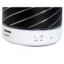 S07U Portable Bluetooth 3.0 Wireless Speaker with Hands-free Call, LED Light & TF Reader/USB Flash Drive (Black)